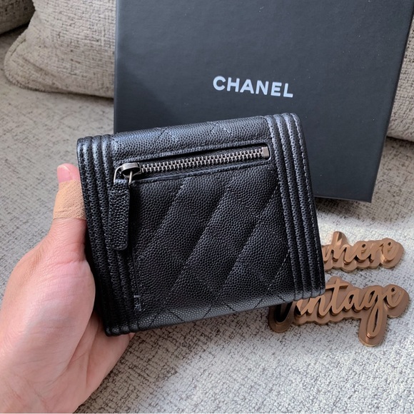 Chanel Boy Trifold Wallet SHW - Picture 4 of 6